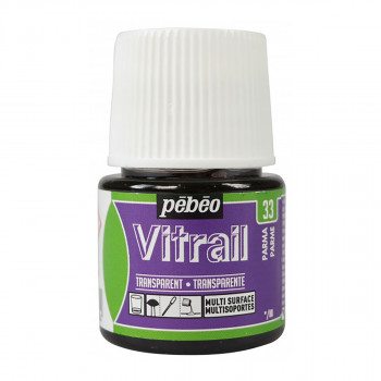 Боја за стакло, Pebeo, Vitrail Transparent, 45 мл, parma 