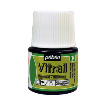 Боја за стакло, Pebeo, Vitrail Transparent, 45 мл, apple green 