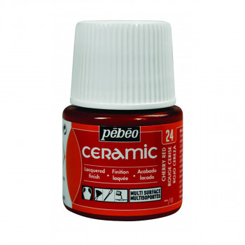 Боја за керамика, Pebeo, Ceramic, 45 мл, cherry red 