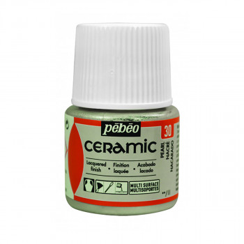 Боја за керамика, Pebeo, Ceramic, 45 мл, pearl 