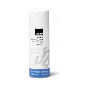 Спреј-премаз за акрилни бои - мат, Pebeo, Artist Acrylics Auxiliaries, Matt Picture Varnish, 200мл 