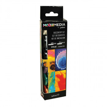 Сет бои - Mixed Media, Pebeo, Mixed Media Discovery Set, 6 x 20 мл 