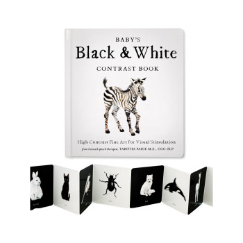 Baby's Black and White Contrast Book: High-Contrast Art for Visual Stimulation a 