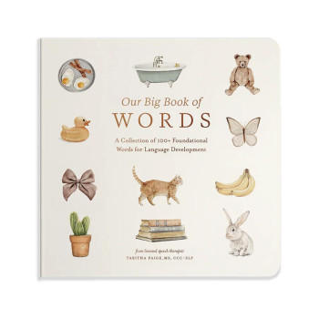 Our Big Book of First Words: A Collection of 100+ Foundational Words for Languag 