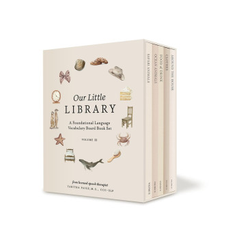 Our Little Library Vol. 2: First 100 Words Board Book Box Set, including Ocean A 