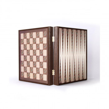 Сет игри 4 во 1, Vintage - Chess, Backgammon, Ludo & Snakes 