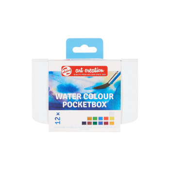 Сет акварели во пластична кутија, Talens Art Creation Watercolour pocket box, 12 x 12 мл 