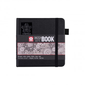 Скицник - бела хартија , Sakura, 12 x 12 цм, 140 g 