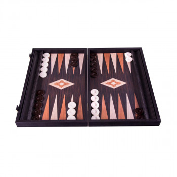 Сет за табла со лежиште за пулови, Wenge Replica Backgammon, мал 
