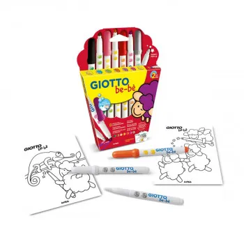 Фломастери за најмали, Giotto be-bè, Magic pen - Colour changer, 8 бои 