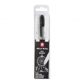 Сет ролери, Sakura, Gelly Roll Mixed Сет - Clear/Black/White, 1/3 