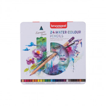 Акварелни дрвени бои, Bruynzeel, Expression Series - Water Colour Pencils, 1/24 