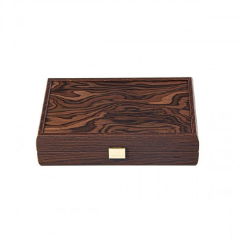 Карти за играње во кутија, Plastic Coated Playing Cards in Wooden Case with California Walnut Burl 