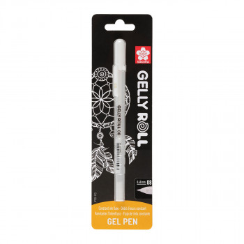 Гел-ролер (блистер), Sakura, Gelly Roll Basic, Bright White, 08, бел 