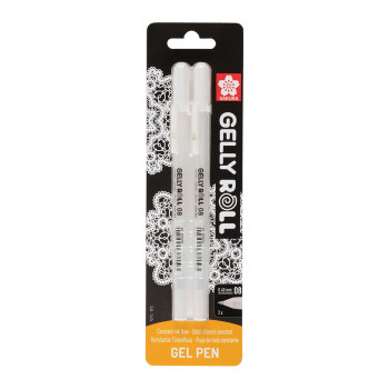 Сет гел-ролери (блистер), Sakura, Gelly Roll Basic, Bright White, 08, бели, 1/2 