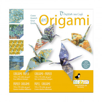 Уметничко оригами - Жерави, Van Gogh - Cranes, 15 x 15 цм 