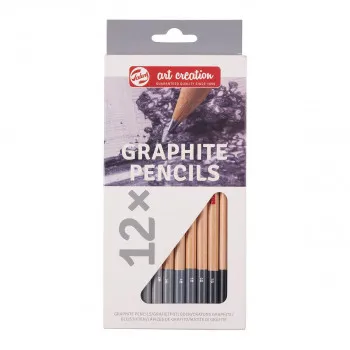 Сет моливи, Talens Art Creation, Graphite Pencils, 1/12 