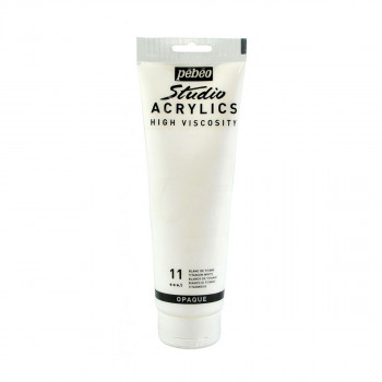 Акрилна боја, Pebeo, Studio Acrylics, 11 Titanium White, 250мл 
