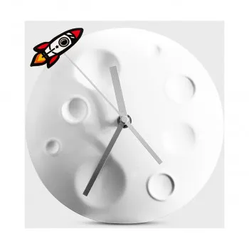 Часовник, Rocket Moon Clock, Ø20 цм 