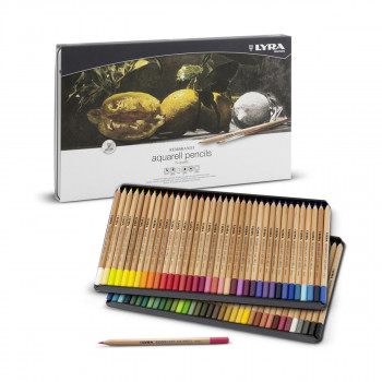 Сет акварелни моливи во боја во метална кутија, Lyra, Rembrandt - Aquarell Pencils, 1/12 