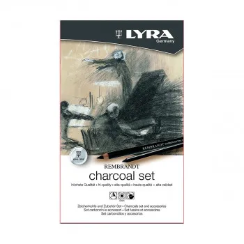Сет јаглени за цртање во метална кутија, Lyra, Rembrandt - Charcoal Set, 1/11 