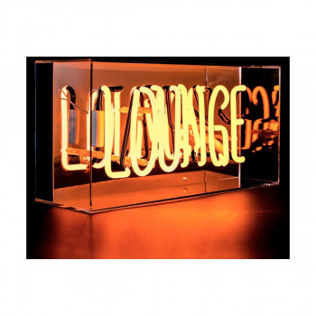 Неонски знак во кутија, 'Lounge' 