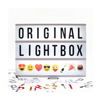 Светлечка табла со букви - LED, A4 Black Lightbox 