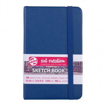 Скицник, Talens Art Creation, 9 x 14 цм, navy blue 