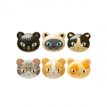 Сет штипки за кеси, Cat Bag Clips, 1/6, шарени 