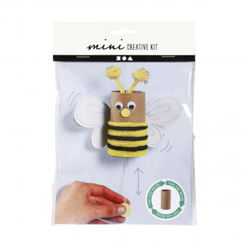 Мини креативен сет за изработка, Toilet Roll Bouncing Bee 