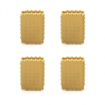 Штипка во облик на бисквит, Tea Biscuit, сет од 4 