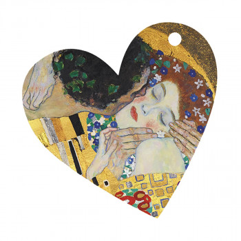 Таг за подарок во форма на срце, Gustav Klimt 