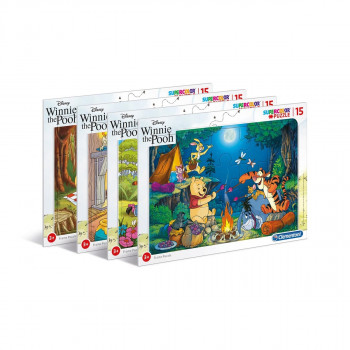 Сложувалка во рамка, Disney, Super Color, Winnie The Pooh, 15 парчиња 