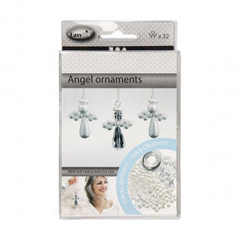 Сет за изработка - Сребрени ангелчиња, Angel Ornament 