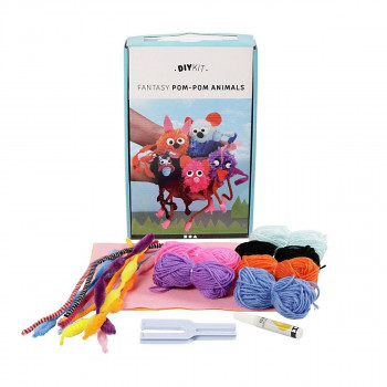 Сет за изработка со конци - Животни, DIY Yarn Kit - Animals 
