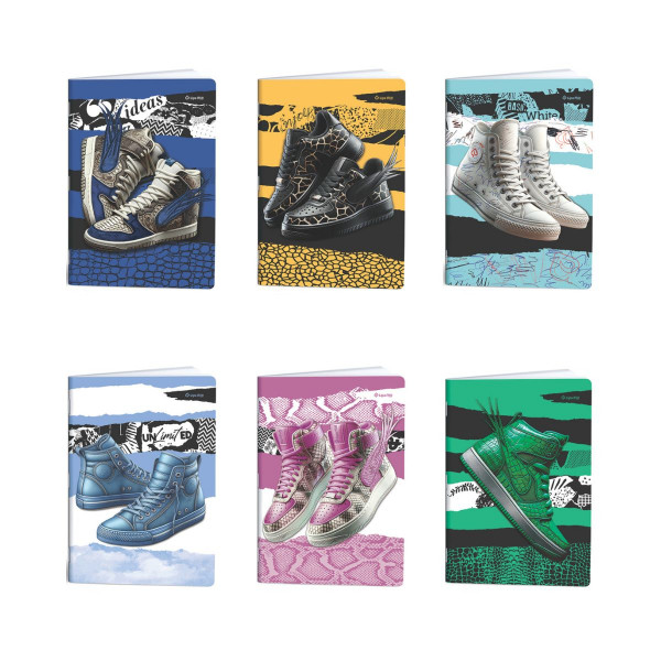 Тетратка, Lipa Mill/Mar-Mar, Premium - Sneakers, A4, коцки 