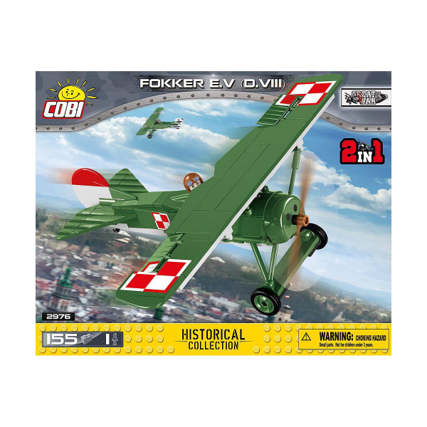 Коцки за градба, Great War Historical Collection, Fokker E.V (D.VIII), 155 парчиња