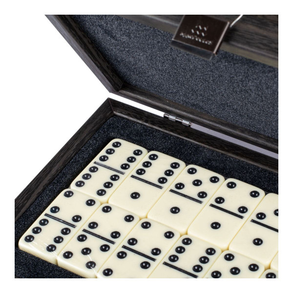 Сет за домино, Luxury Set in Black Wooden Replica Case