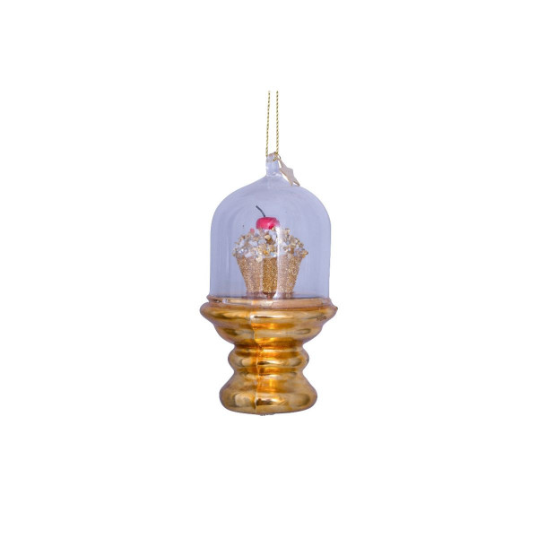 Лампион, Gold Cupcake in Dome, 11cm 