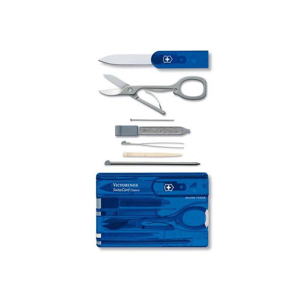 Џебна алатка - картичка, Victorinox, Swiss Card, 82 x 54.5мм, сина 