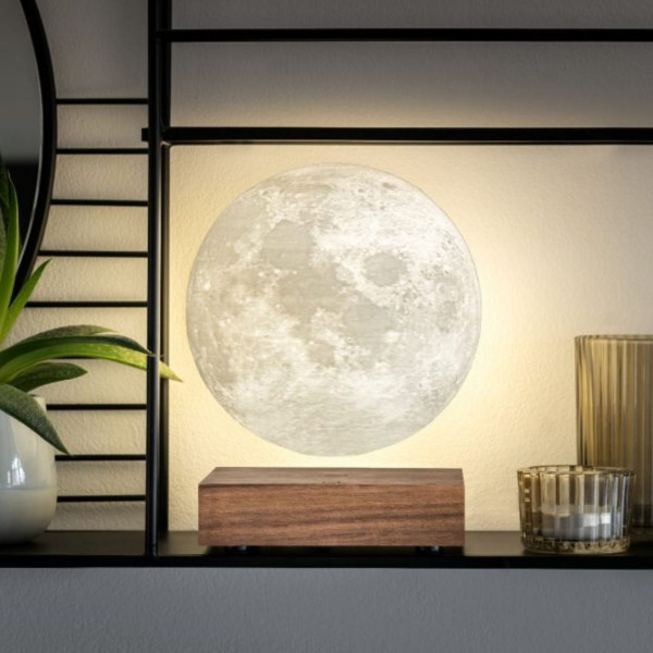 Паметна ламба - Месечина, Smart Moon Lamp, дрво - орев 