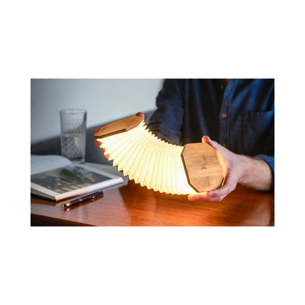 Паметна ламба - Хармоника, Smart Accordion Lamp, дрво - бамбус 