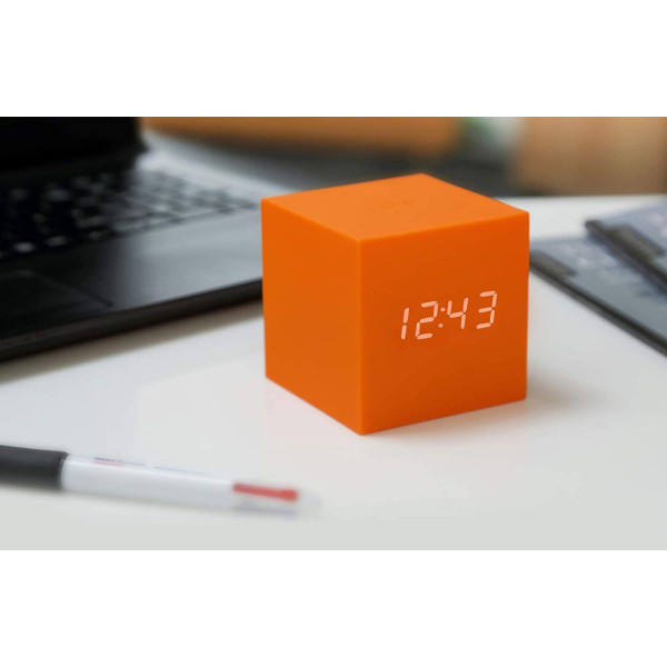 Часовник, Gravity Cube Click Clock, портокалов
