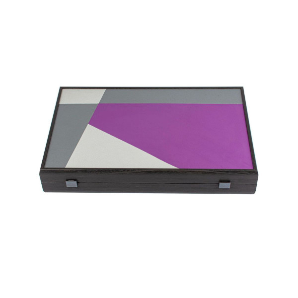 Сет за табла, Handcrafted Traffic Purple Minimalist Art, голем