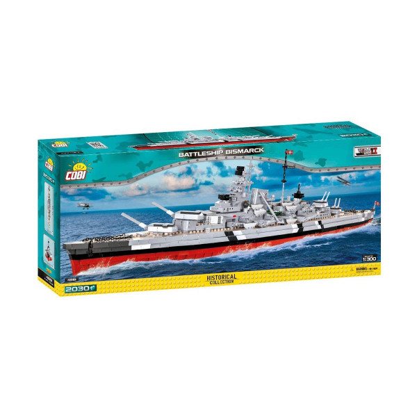 Коцки за градба, WW2 Historical Collection, Battleship Bismarck, 2030 парчиња
