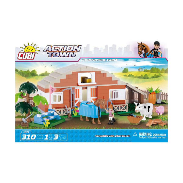 Коцки за градба, Action Town, Countryside Farm, 310 парчиња
