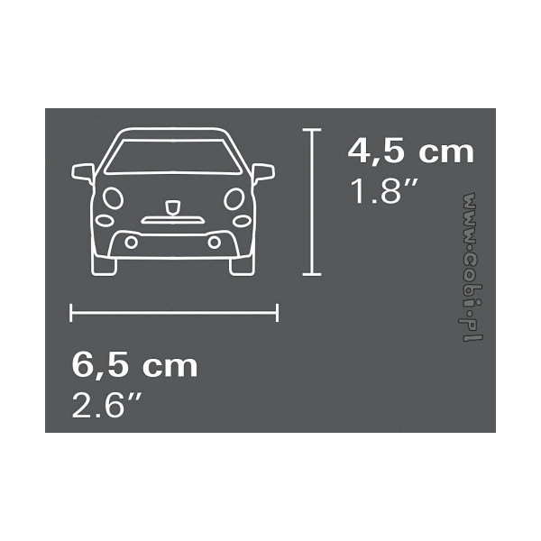 Коцки за градба, Abarth, Abarth 595, 70 парчиња