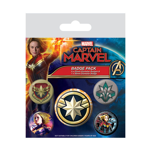 Сет беџови, Marvel, Captain Marvel 