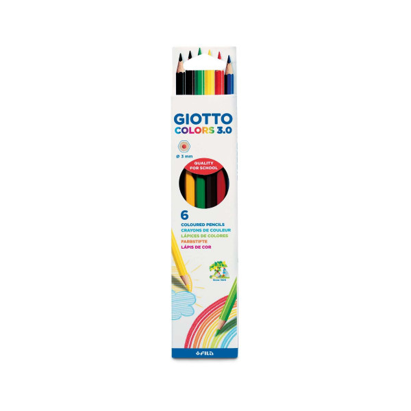 Дрвени боици, Giotto, Colors 3.0, 6 бои 