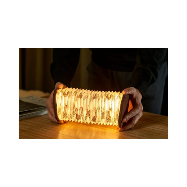 Столна ламба, Velvet Accordion Lamp, Bown Zebra 